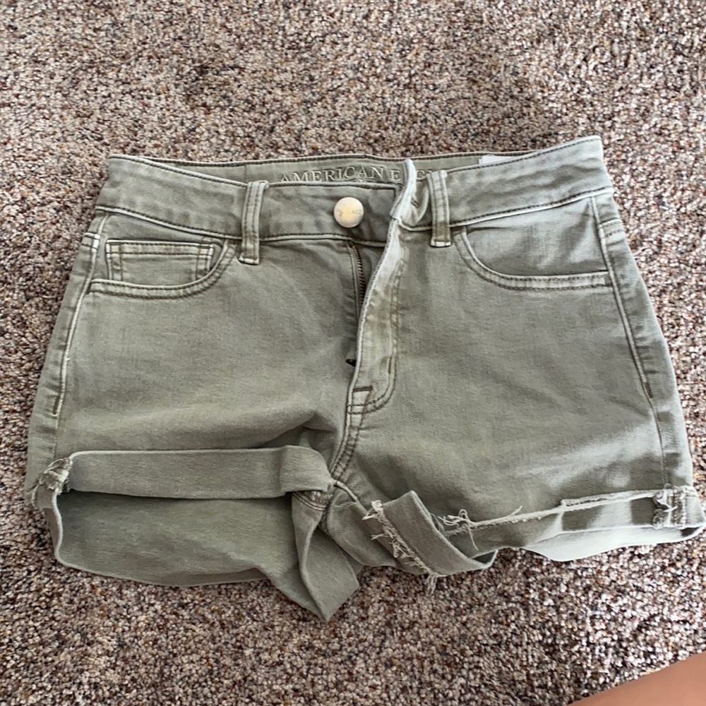 green shorts